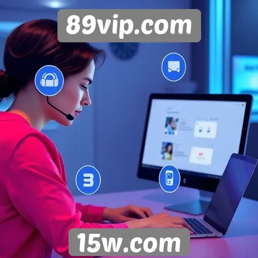 Funcionalidades de suporte ao cliente no 89vip.com