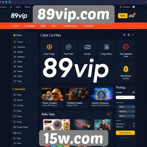 Interface do usuário no 89vip.com é intuitiva